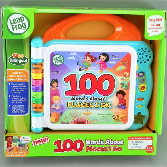 LeapFrog 100 Words About Places I Go Book NWT🆕 😮‍💨⚡🚚 - Picture 11 of 14